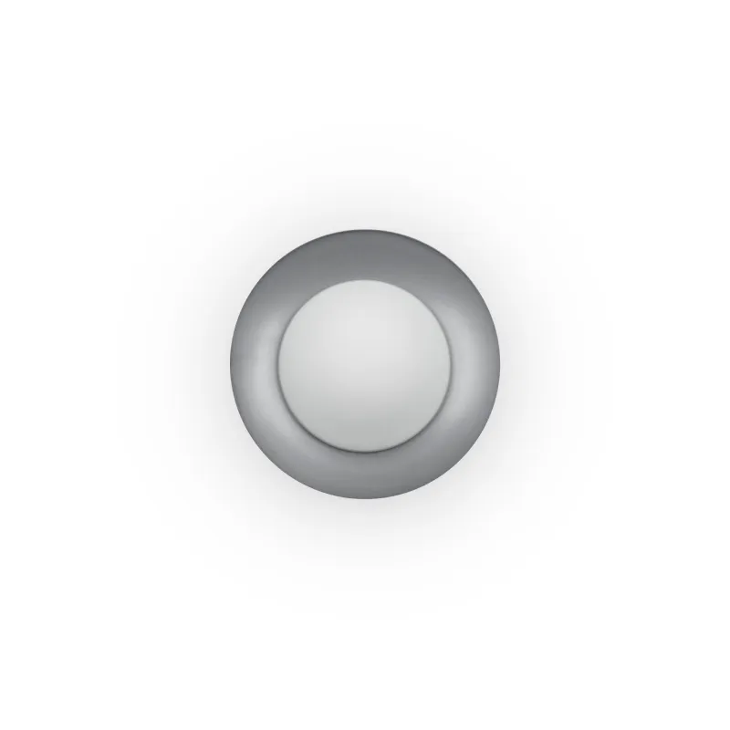 SIDE 200 Plafonnier blanc et nickel G9