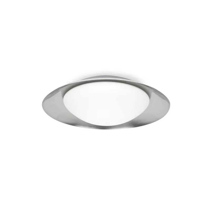 SIDE 390 Plafonnier blanc et nickel 15W
