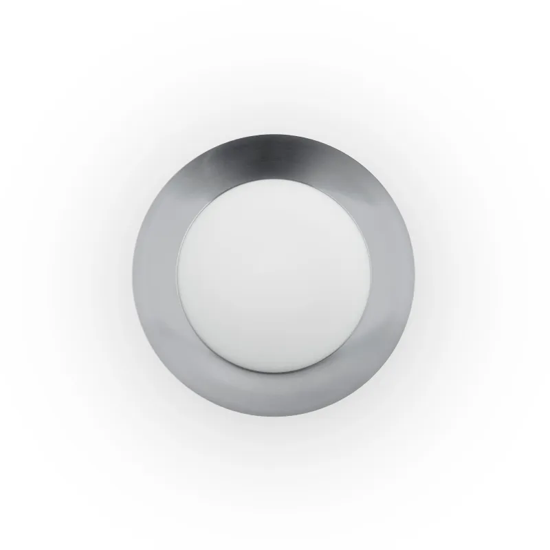 SIDE 450 Plafonnier blanc et nickel 17W
