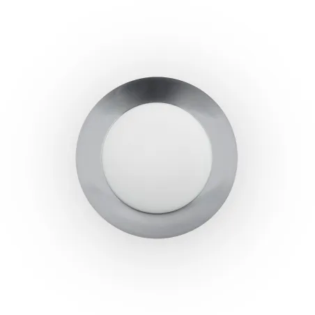 SIDE 450 Plafonnier blanc et nickel 17W