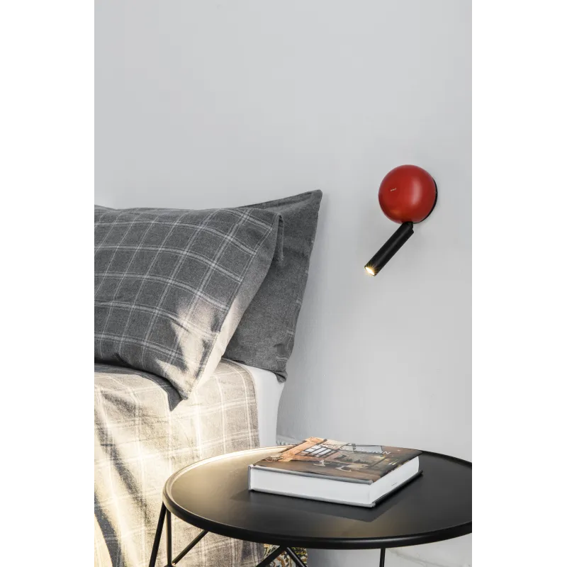 PRESS Lampe applique lecteur rouge