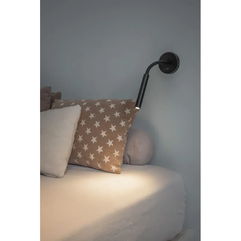 KALE Lampe applique lecteur noir