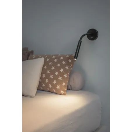 KALE Lampe applique lecteur noir