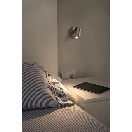 BOC Lampe applique lecteur nickel satiné