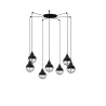 CLAIRE 7L Lampe suspension noire