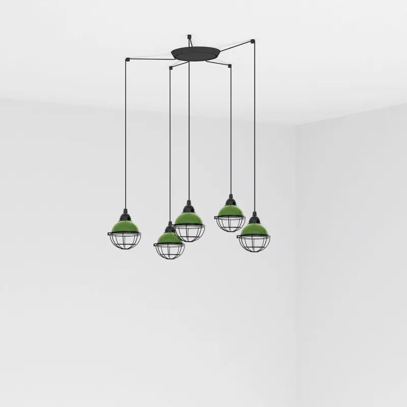CLAIRE 5L Lampe suspension verte