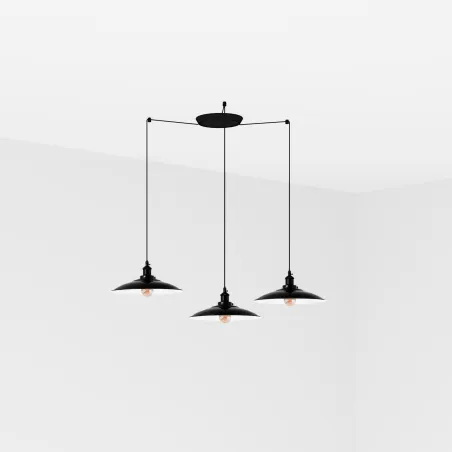 LANG 3L Lampe suspension noire