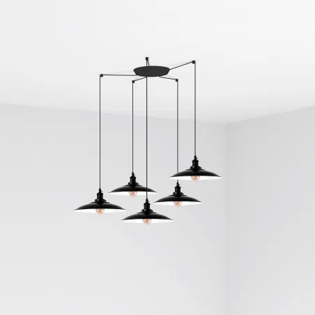 LANG 5L Lampe suspension noire