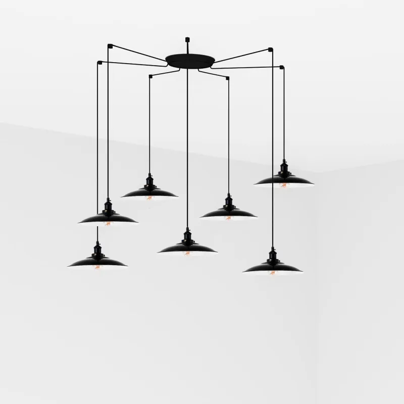 LANG 7L Lampe suspension noire