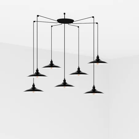 LANG 7L Lampe suspension noire