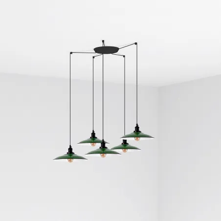 LANG 5L Lampe suspension vert