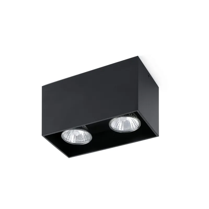 TECTO 2L Plafonnier noire GU10