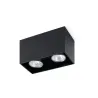 TECTO 2L Plafonnier noire GU10