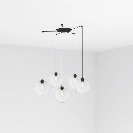 CLARA 5L Lampe suspension transparent