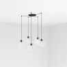 CLARA 5L Lampe suspension transparent