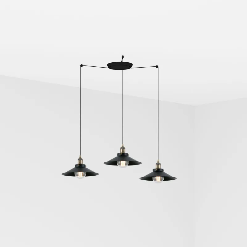 MARLIN 3L Lampe suspension noire