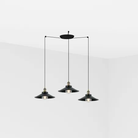 MARLIN 3L Lampe suspension noire
