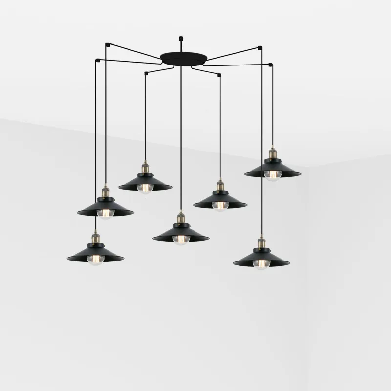 MARLIN 7L Lampe suspension noire