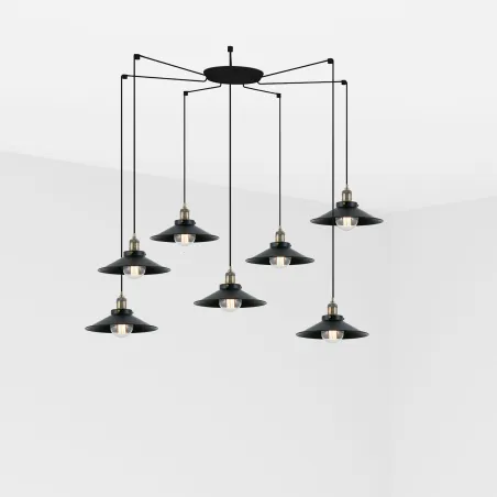MARLIN 7L Lampe suspension noire