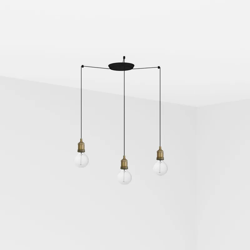 ART 3L Lampe suspension vieil or