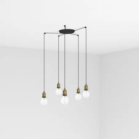 ART 5L Lampe suspension vieil or