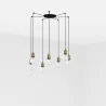 ART 7L Lampe suspension vieil or