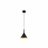 PAM 165 Lampe suspension noir et or