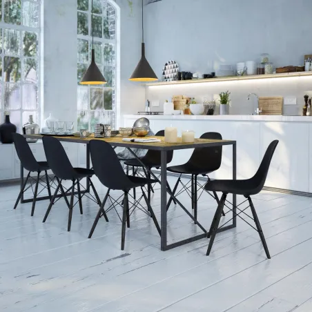 PAM 250 Lampe suspension noir et or