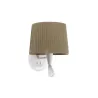 SAMBA Lampe applique avec lecteur blanc/enrubanné vert