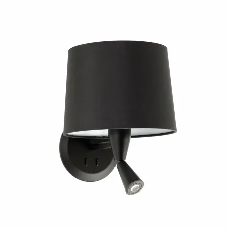 CONGA Lampe applique avec lecteur noire/noire
