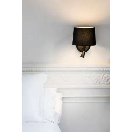 CONGA Lampe applique avec lecteur noire/noire