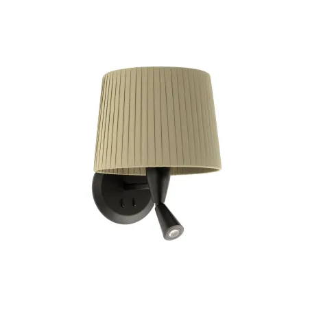 SAMBA Lampe applique avec lecteur noire/enrubanné vert