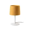 SAMBA Lampe de table blanc/enrubanné jaune