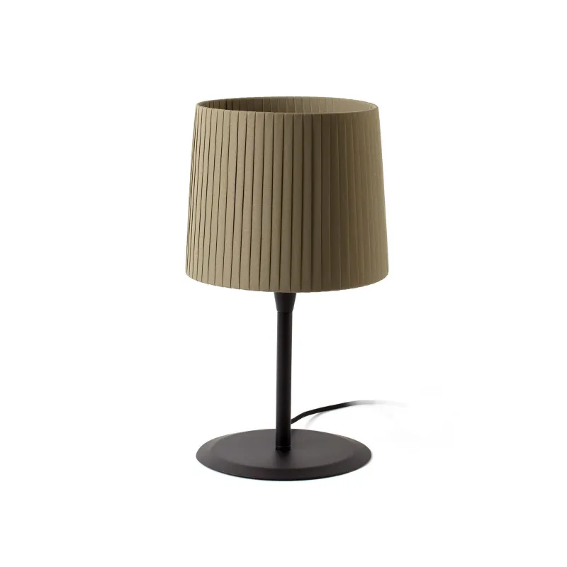SAMBA Lampe de table noire/enrubanné vert