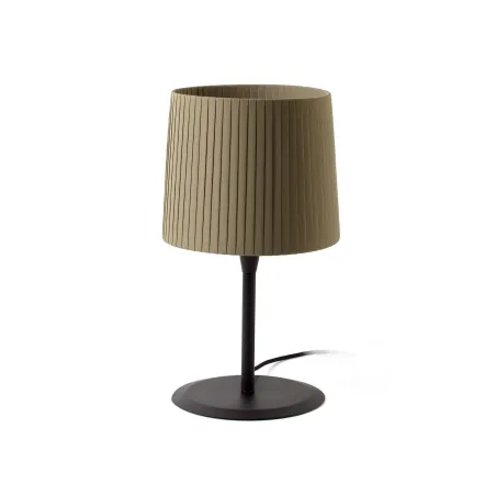 SAMBA Lampe de table noire/enrubanné vert