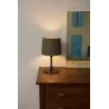 SAMBA Lampe de table noire/enrubanné vert