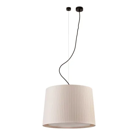 SAMBA Lampe suspension noir/enrubanné beige ø450