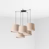 SAMBA 5L Lampe suspension noir/beig