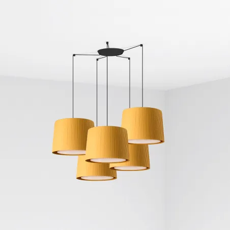 SAMBA 5L Lampe suspension noir/jaune