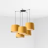 SAMBA 5L Lampe suspension noir/jaune