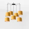 SAMBA 7L Lampe suspension noir/jaune