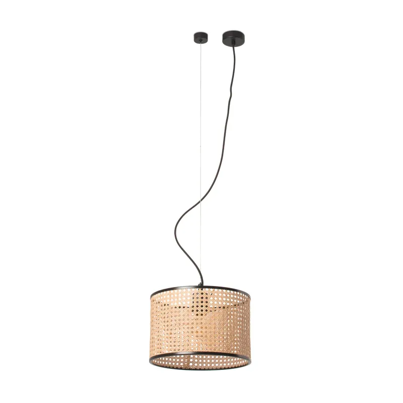 MAMBO 320 Lampe suspension noir/rotin