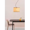 MAMBO Lampe suspension noir/rotin