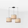 MAMBO 450 3L Lampe suspension noir/rotin