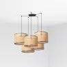 MAMBO 450 5L Lampe suspension noir/rotin
