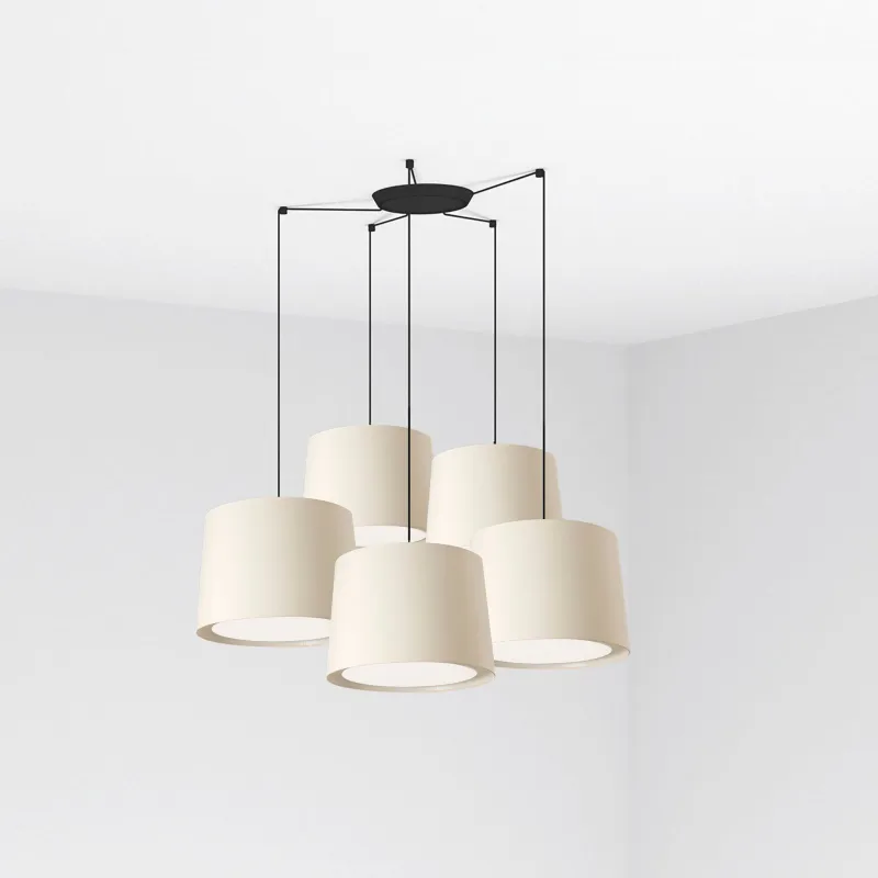 CONGA 5L Lampe suspension blanche