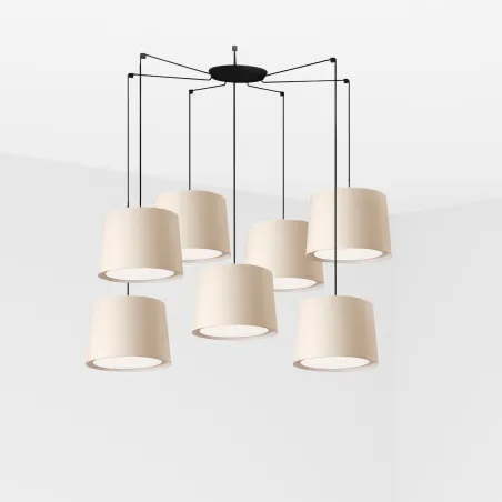 CONGA 7L Lampe suspension beige