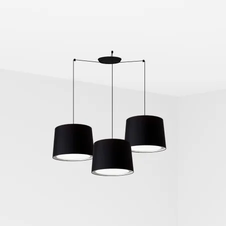 CONGA 3L Lampe suspension noire