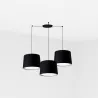 CONGA 3L Lampe suspension noire