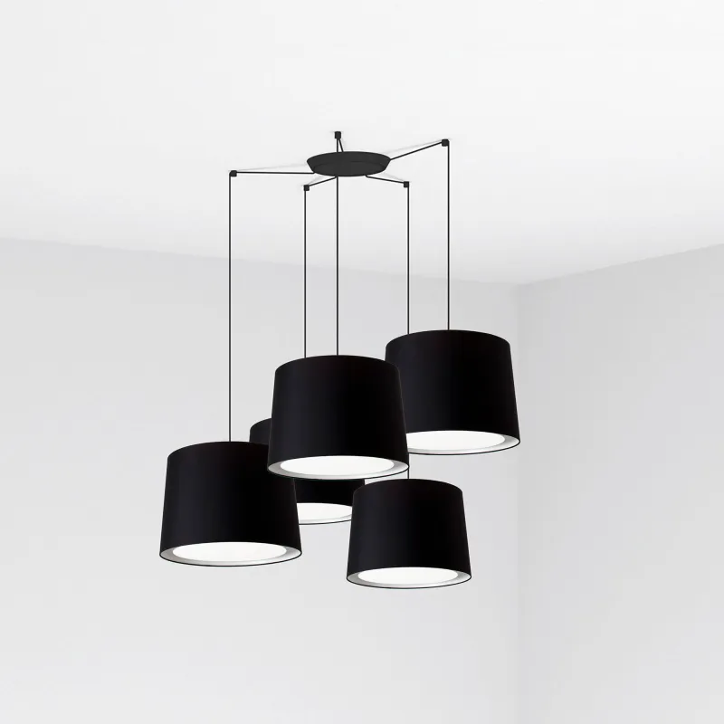CONGA 5L Lampe suspension noire